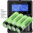 Details von 4x Panasonic 18650 Li-Ion Akku und 4fach Li-Ion Schnell-Ladegerät | Li-ion 18650 | Akku nach Gröe | Akkus | Akkushop Thumb