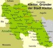 Details von Kleitor ist der Gründer der gleichnamigen Stadt im Norden von Arkadien Thumb