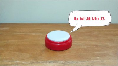 Sprechende Uhr mit deutscher Stimme für Senioren, Sehbehinderte, Blinde oder Menschen mit Alzheimer - YouTube