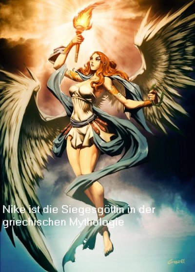 Nike ist in der griechischen Mythologie die Siegesgöttin