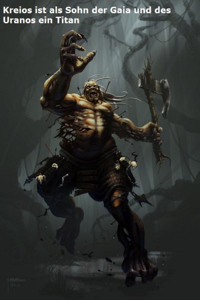 Kreios ist in der griechischen Mythologie ein Sohn der Gaia und des Uranos