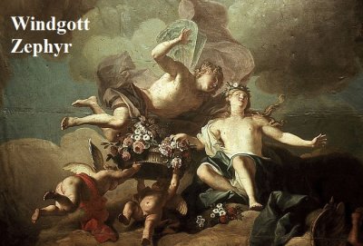 Zephyr ist in der griechischen Mythologie der Gott vom Westwind