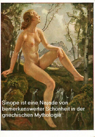 Sinope ist eine bemerkenswert schöne Najade in der griechischen Mythologie