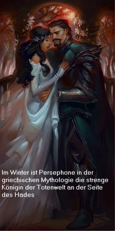Persephone ist in der griechischen Mythologie eine Tochter des Zeus und der Demeter