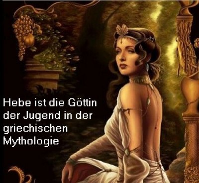 Hebe ist die Göttin der Jugend in der griechischen Mythologie