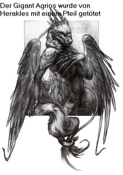 Agrios ist in der griechischen Mythologie ein Gigant