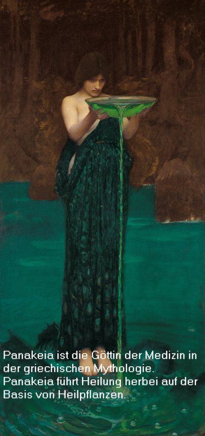 Panakeia ist in der griechischen Mythologie die Göttin der Medizin