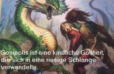 Sosipolis ist in der griechischen Mythologie eine kindliche Gottheit