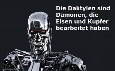 Die Daktylen sind in der griechischen Mythologie Dämonen vom Eisen und Kupfer