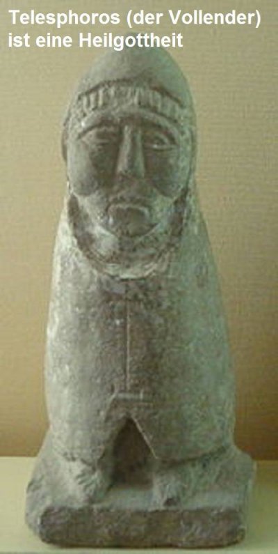 Telesphoros ist in der griechischen Mythologie eine Heilgottheit
