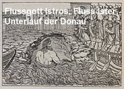 Flussgott Istros personifiziert in der griechischen Mythologie einen Unterlauf der Donau