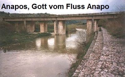 Anapos ist in der griechischen Mythologie der Gott vom Fluss Anapo auf Sizilien