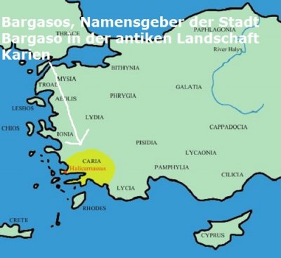 Bargasos ist der Namensgeber der Stadt Bargasa