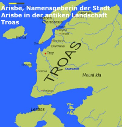 Arisbe ist die Namensgeberin der gleichnamigen Stadt