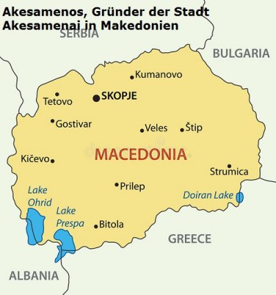 Akesamenos ist der Gründer der Stadt Akesamenai