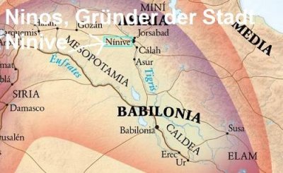 Ninos ist der Gründer der Stadt Ninive in Mesopotamien