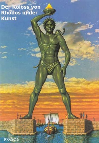 Koloss von Rhodos und die sieben Weltwunder der Antike