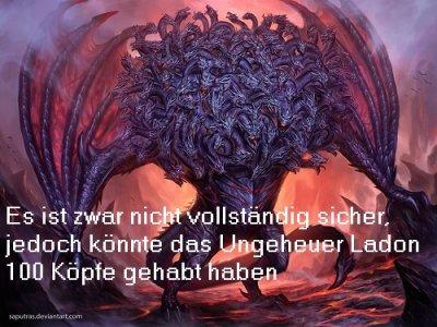 Ladon bewachte die goldenen pfel der Hesperiden