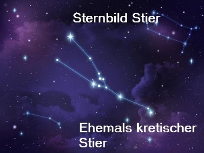 Kretischer Stier (Mythologie): Geschenk an Minos, heute Stier-Sternbild