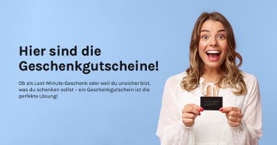 berrasche mit einem Gutschein als perfektes Geschenk